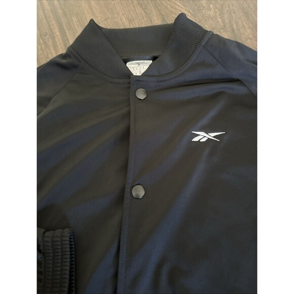 Reebok Men's Regular-Fit Snap-Button Front Jacket Black Size S - Picture 7 of 8